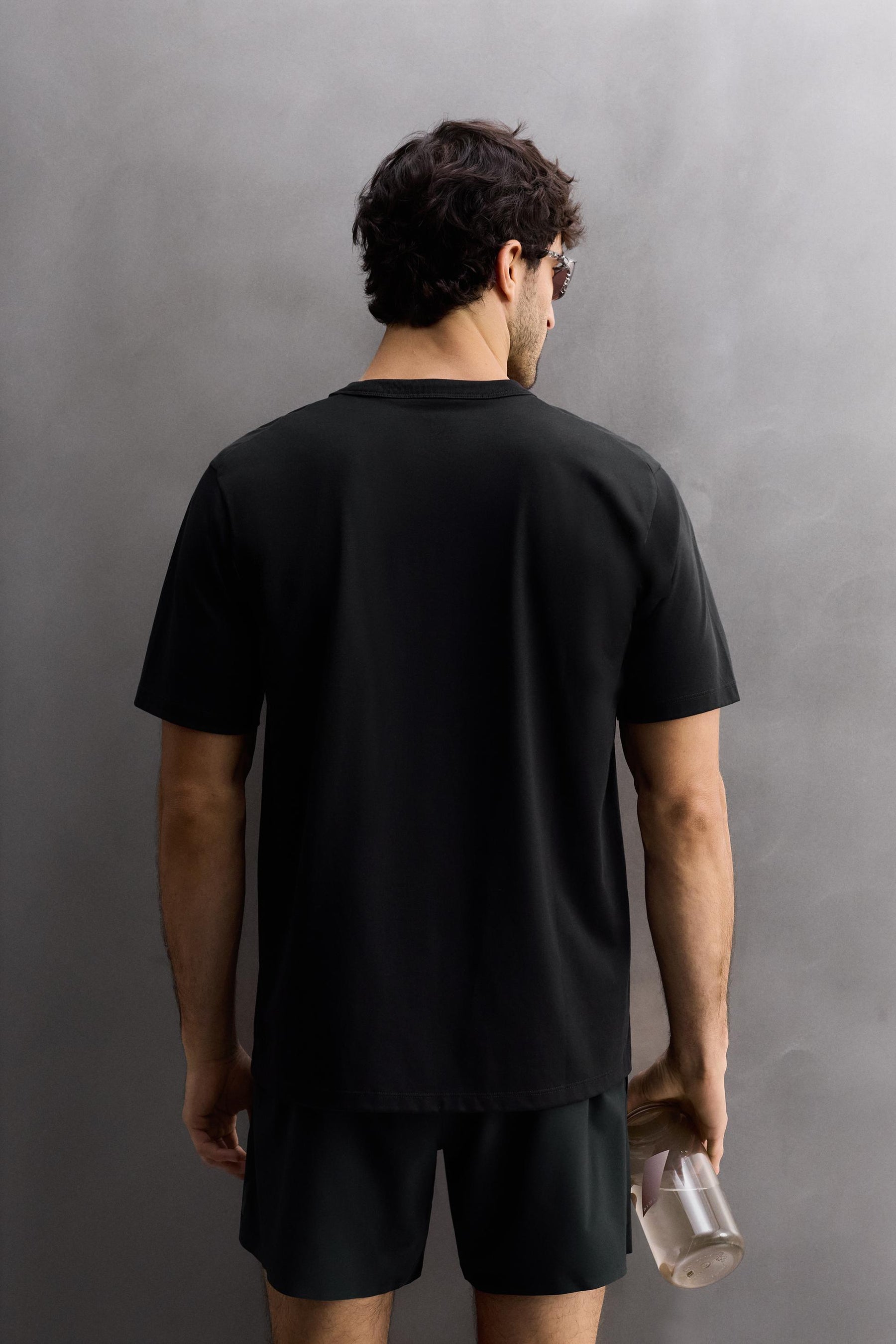 COTTON BLEND TECHNICAL T-SHIRT - Image 3