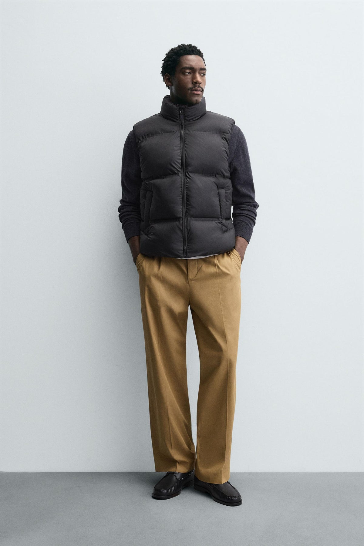WATER-REPELLENT PUFFER GILET - Image 1