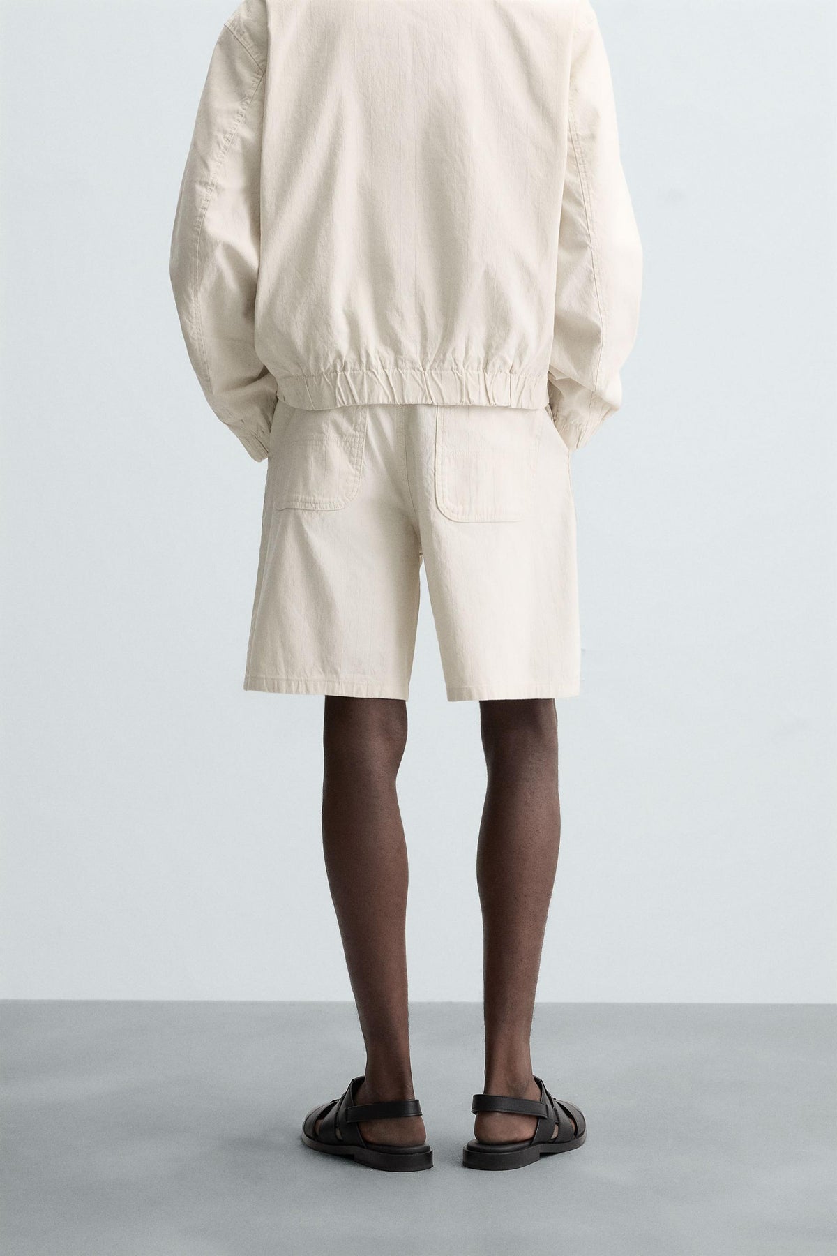 STRIPED REGULAR FIT BERMUDA SHORTS - Image 2