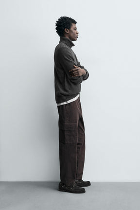 TWILL CARGO TROUSERS - Image 4
