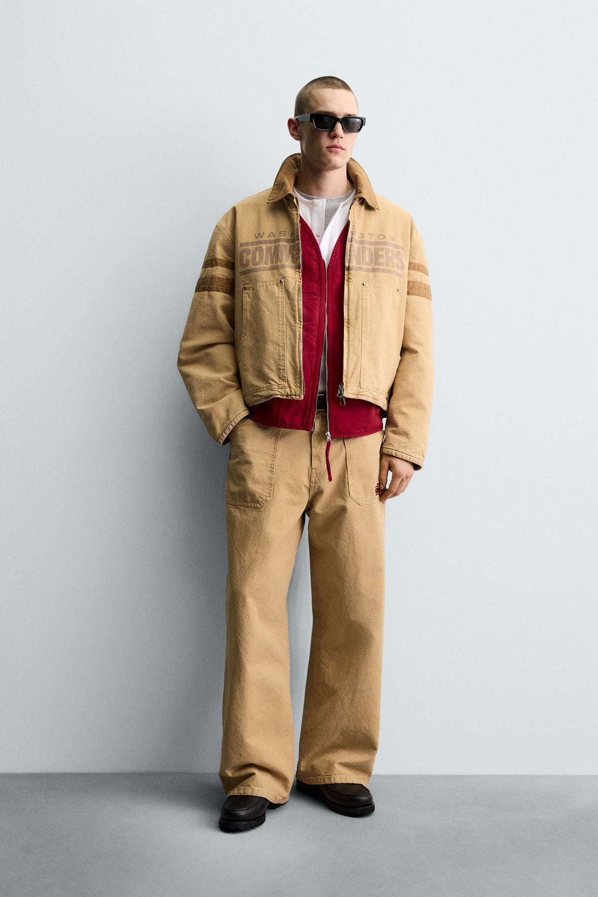 "EMBROIDERED WASHINGTON COMMANDERS JACKET" - Image 1