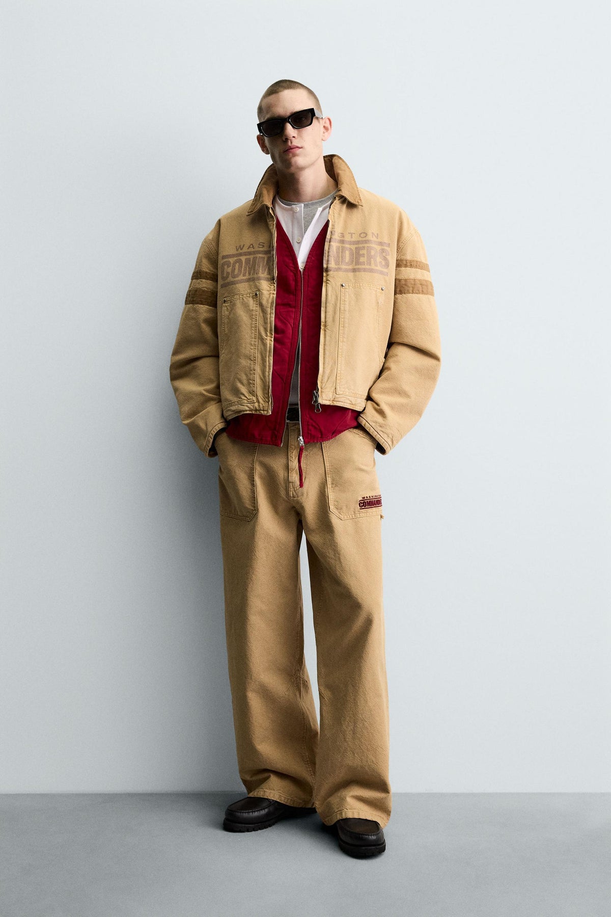 EMBROIDERED PATCH TROUSERS - Image 1