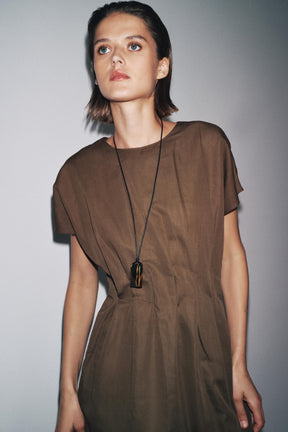 ZW COLLECTION PLEATED MIDI DRESS - Image 2