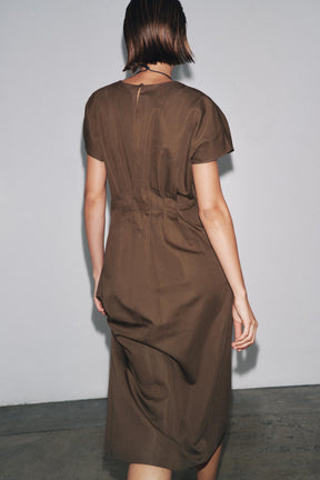 ZW COLLECTION PLEATED MIDI DRESS - Image 3