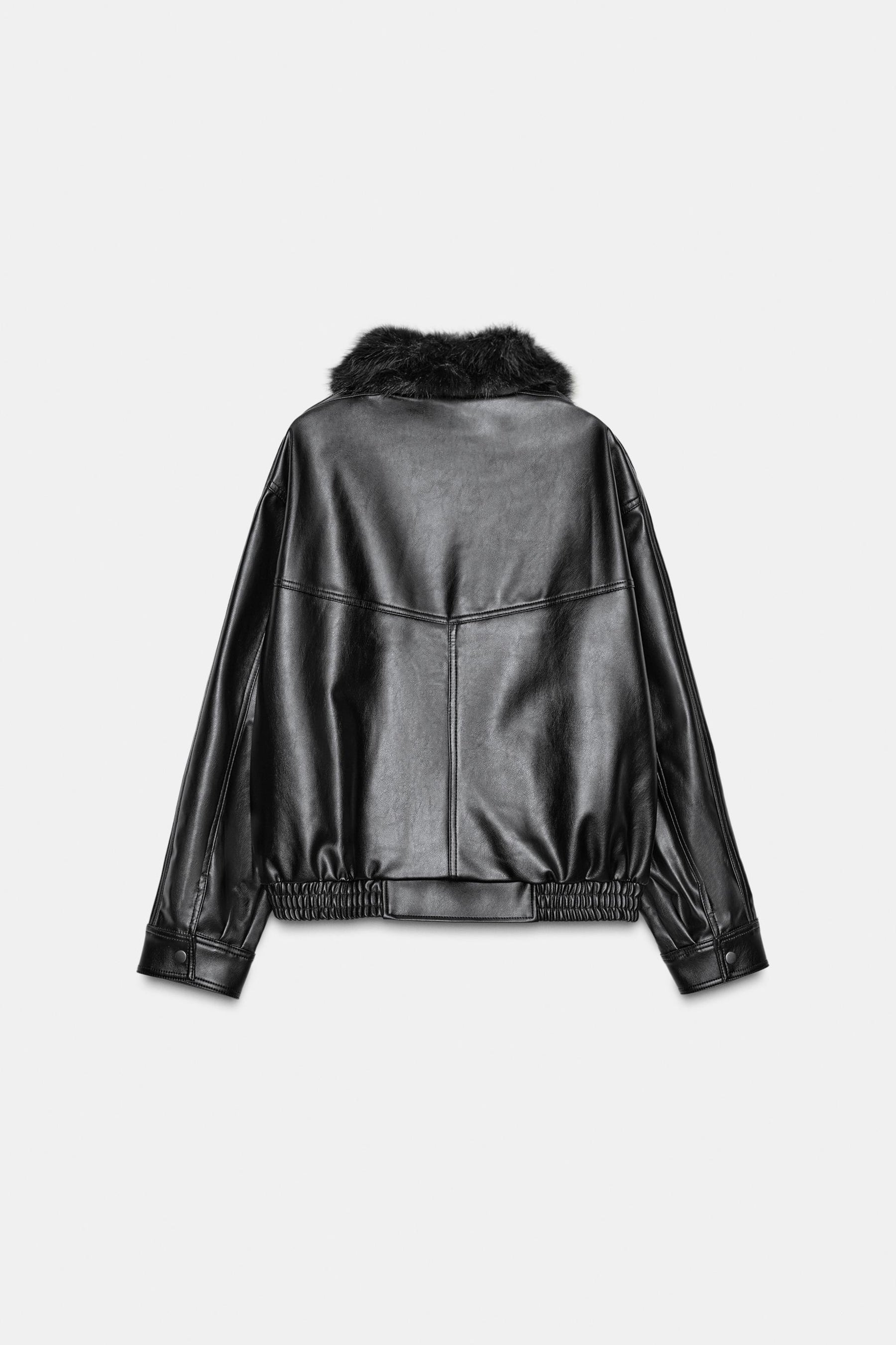 Jacke mit Kunstpelzkragen