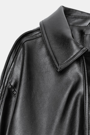 Jacke mit Kunstpelzkragen