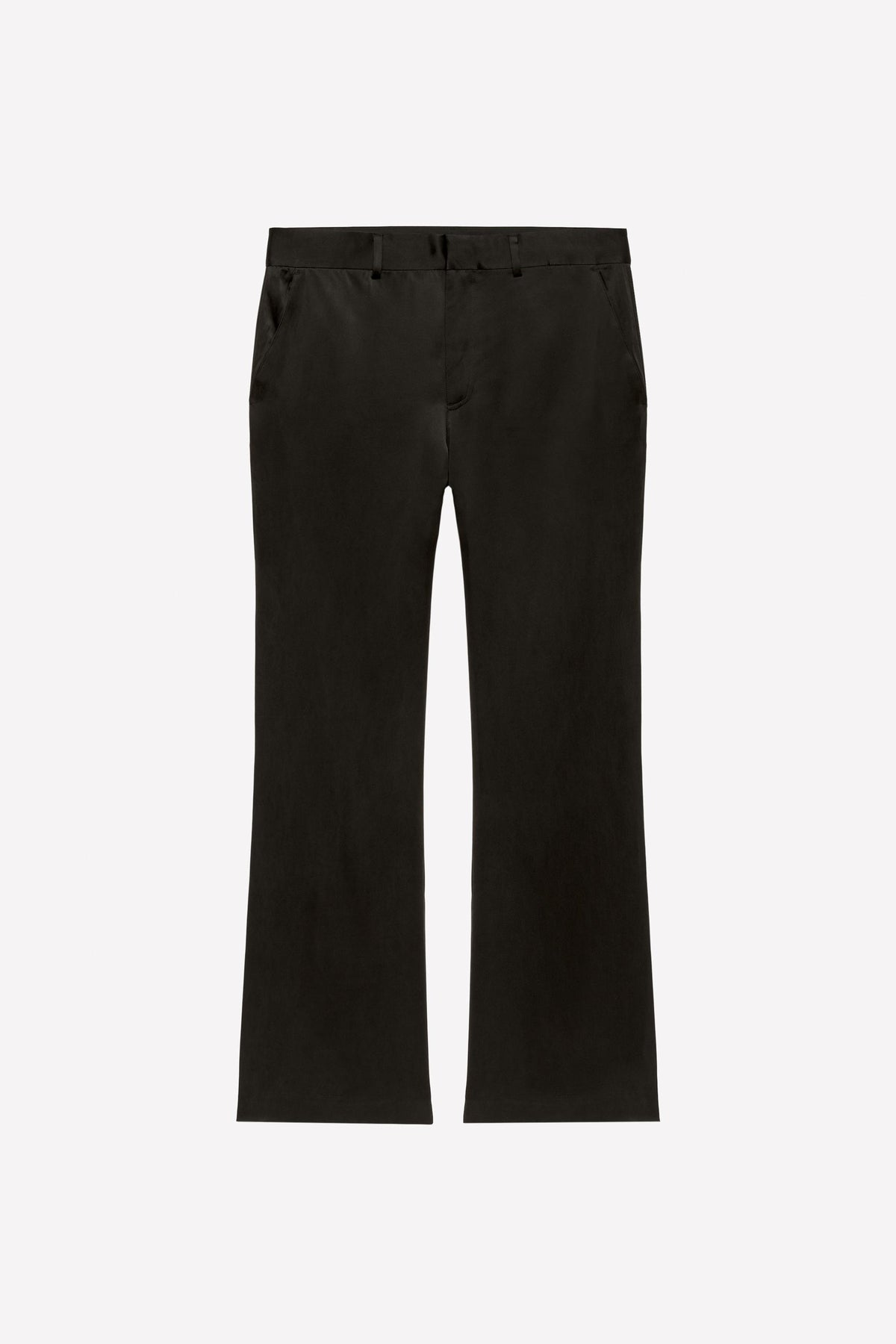Flare Fit Viscose Silk Trousers - Image 1