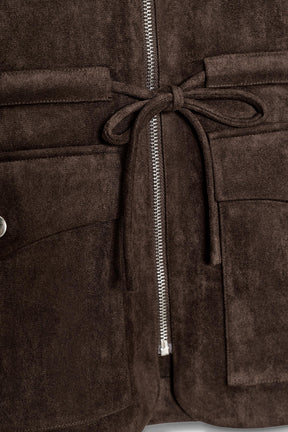 FAUX SUEDE WAISTCOAT WITH POCKETS - Image 6