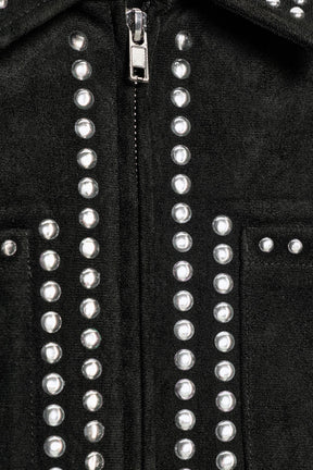 FAUX SUEDE STUDDED JACKET - Image 6