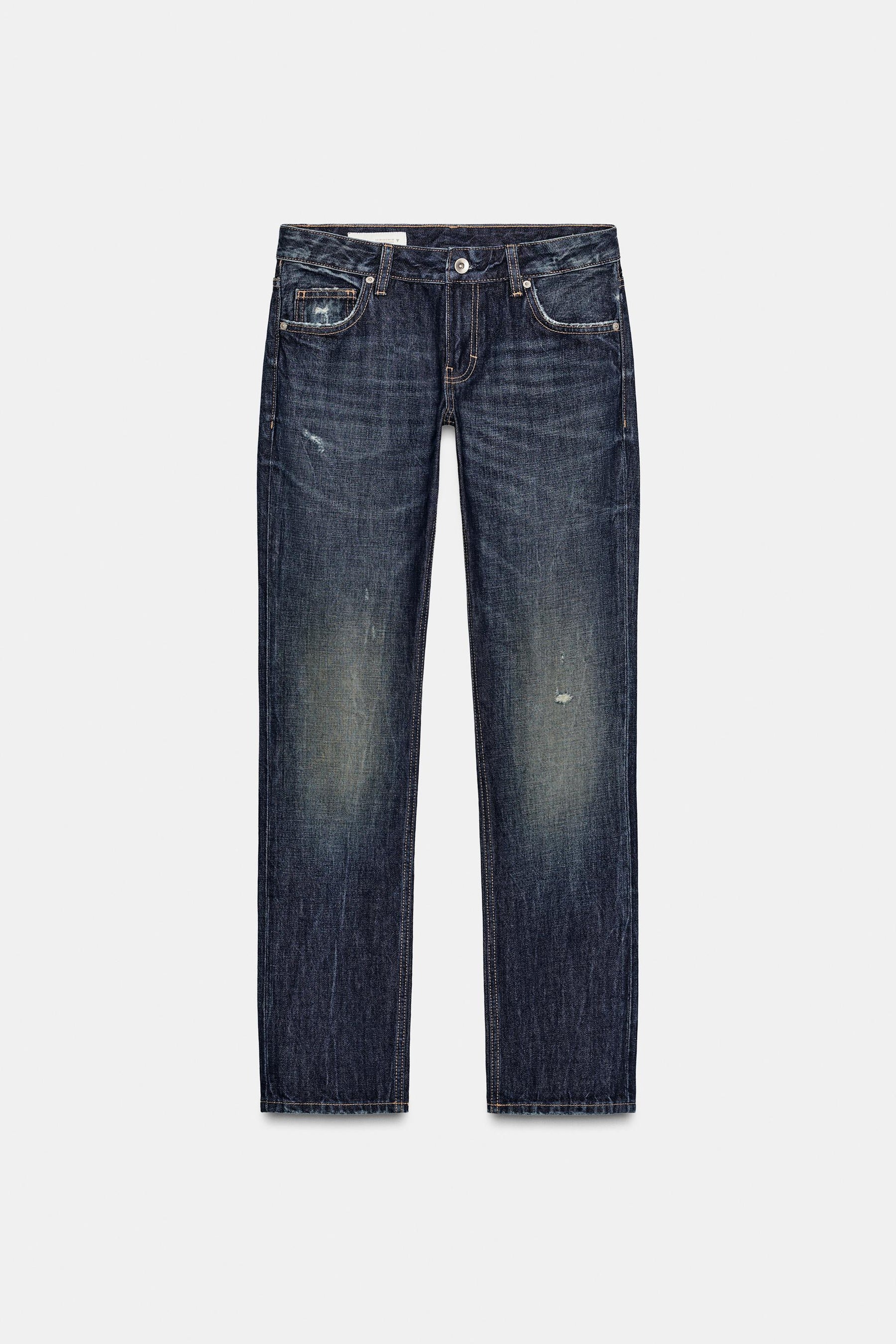 Gerade geschnittene Jeans mit niedrigem Bund