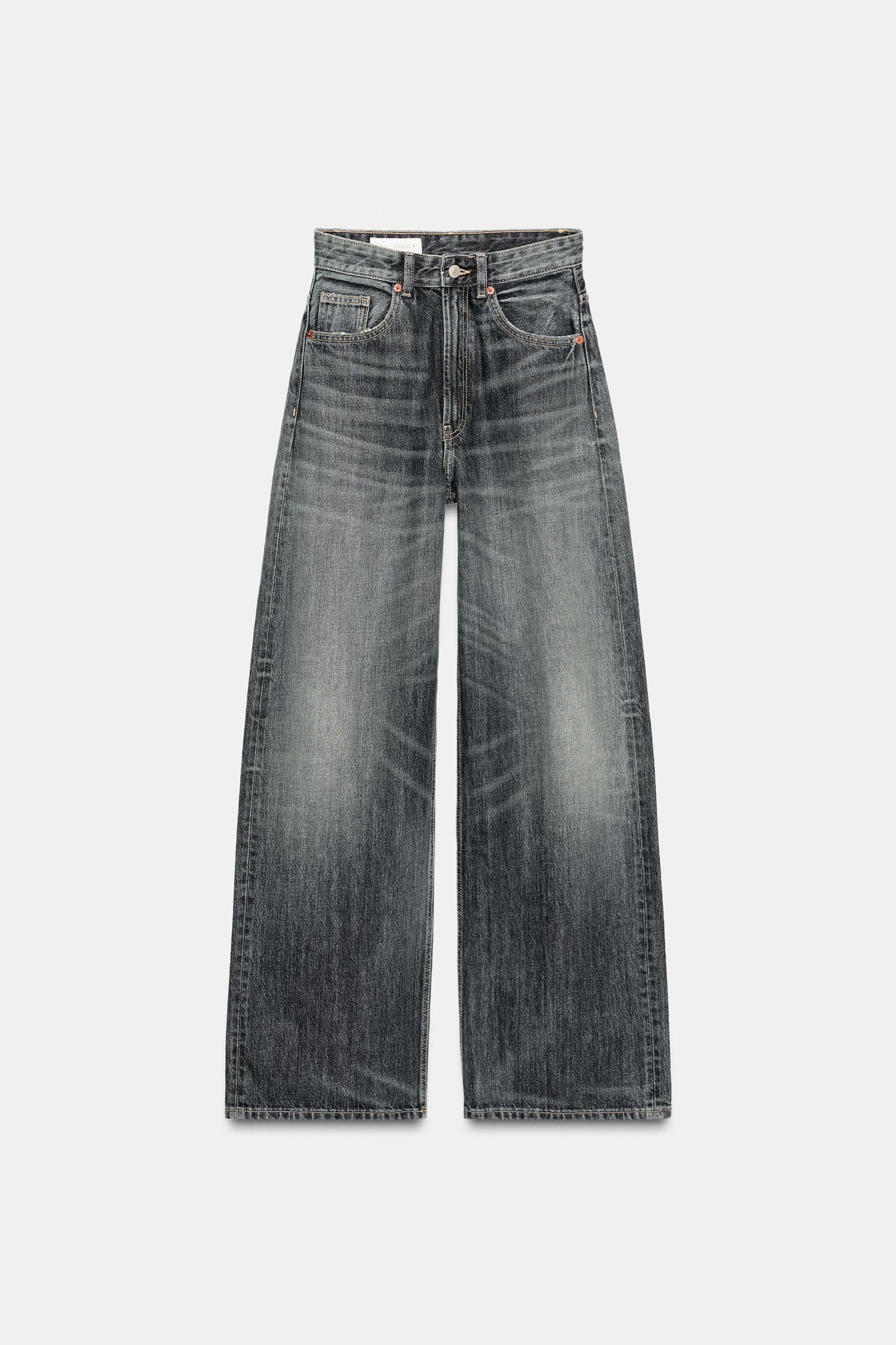 Weit geschnittene High-Waist-Jeans