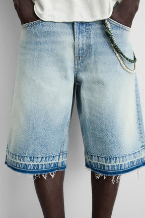 BAGGY FIT DENIM BERMUDA SHORTS - Image 6