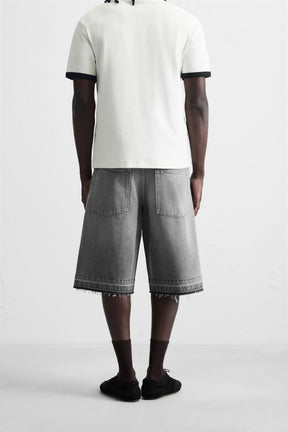 BAGGY FIT DENIM BERMUDA SHORTS - Image 3
