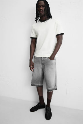 BAGGY FIT DENIM BERMUDA SHORTS - Image 6