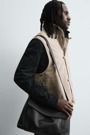 RELAXED FIT PUFFER GILET - Image 5