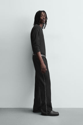 FLARE FIT JEANS WITH STUDS - Image 4