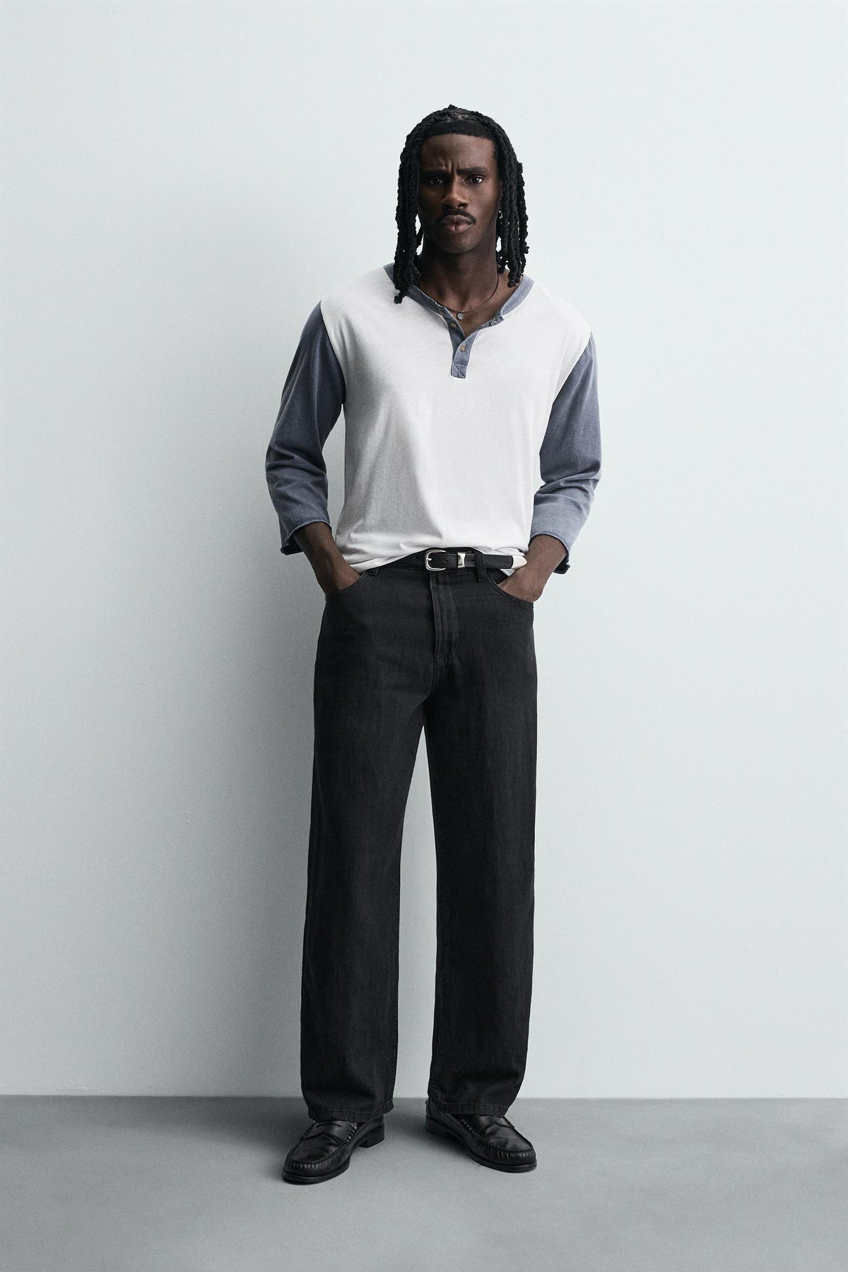 LIGHTWEIGHT LOOSE WIDE-LEG JEANS - Image 1