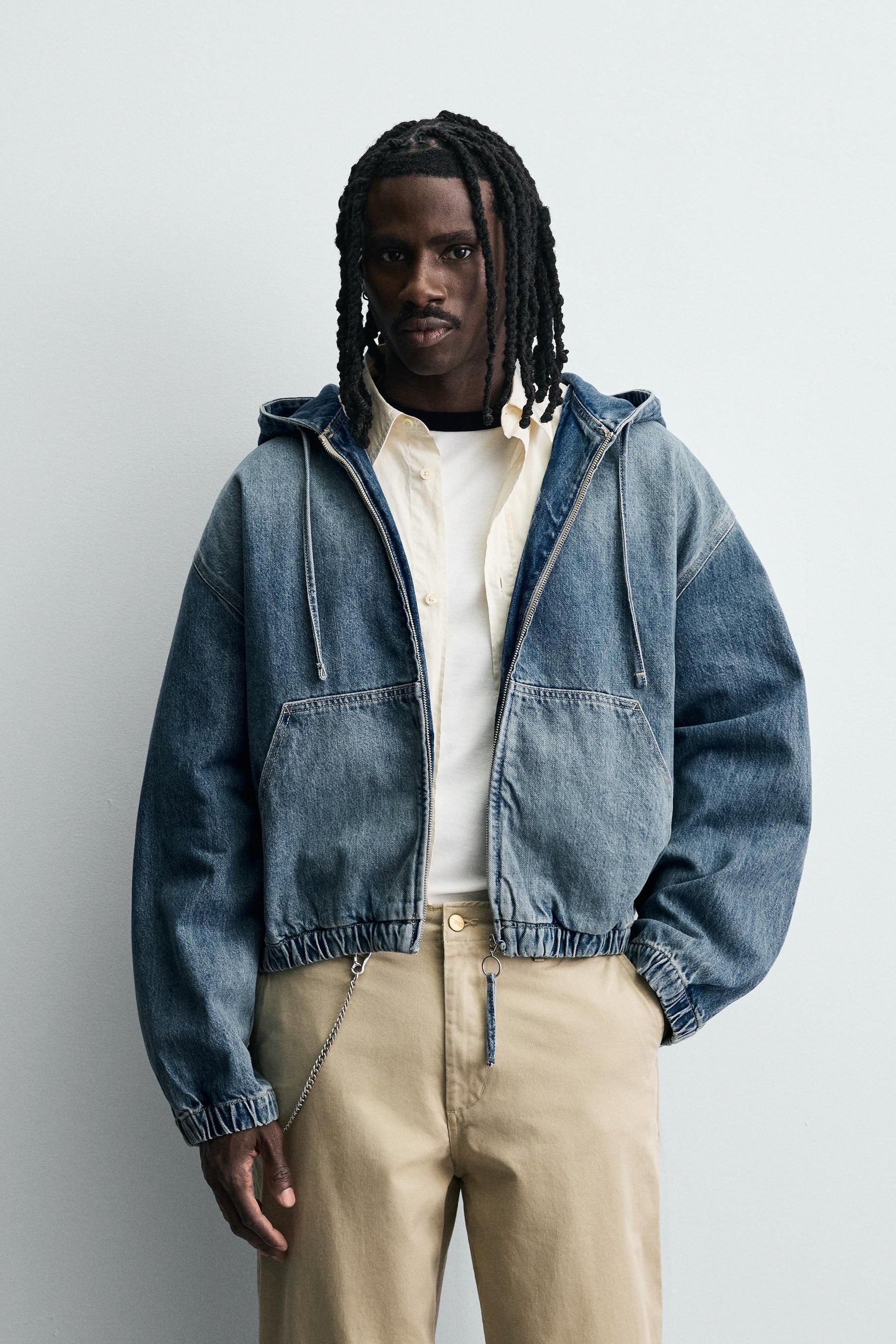WASHED HOODED JACKET - Image 2