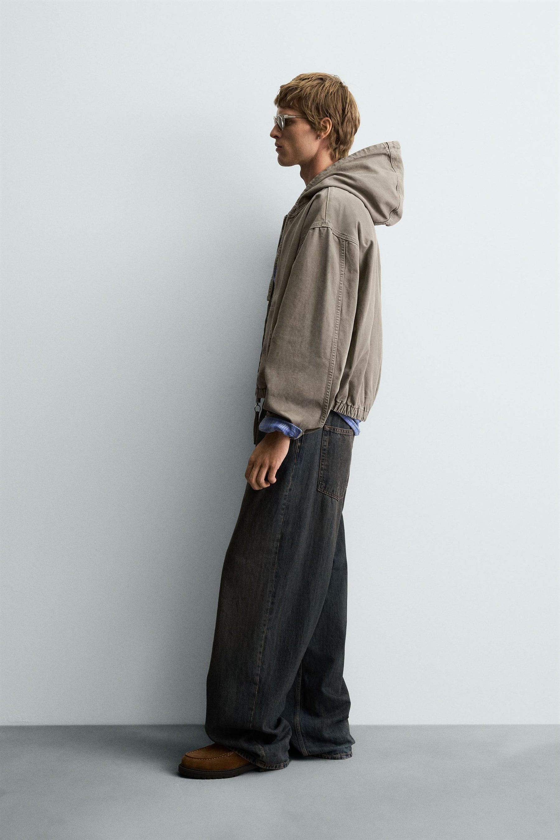 WASHED HOODED JACKET - Image 4