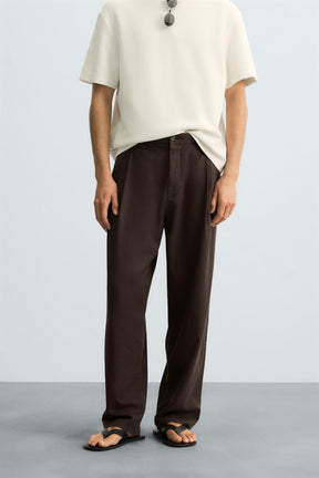 PLEATED FLOWING TROUSERS - Image 2