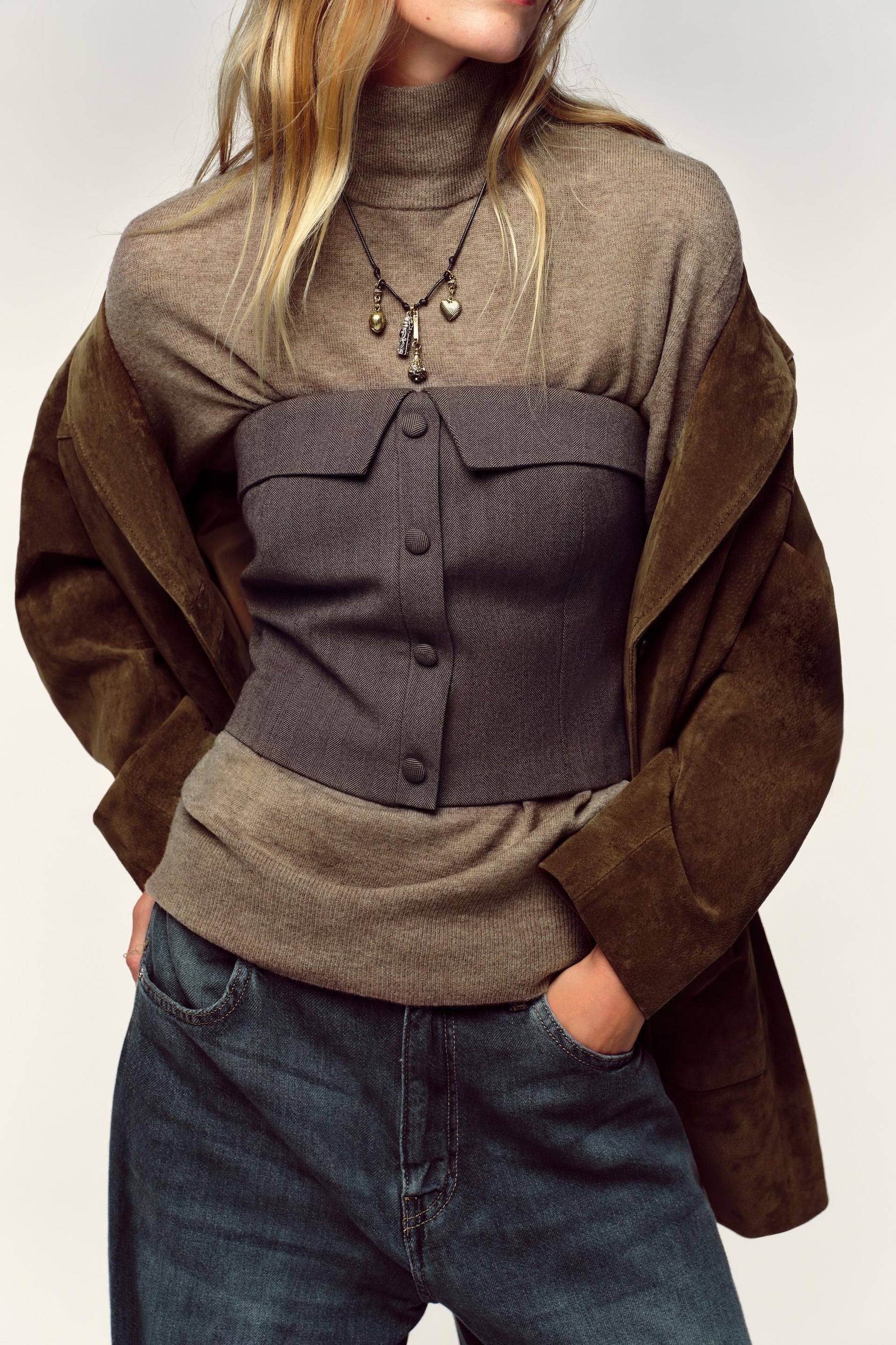 Bustier-Top im Korsett-Stil