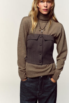 Bustier-Top im Korsett-Stil