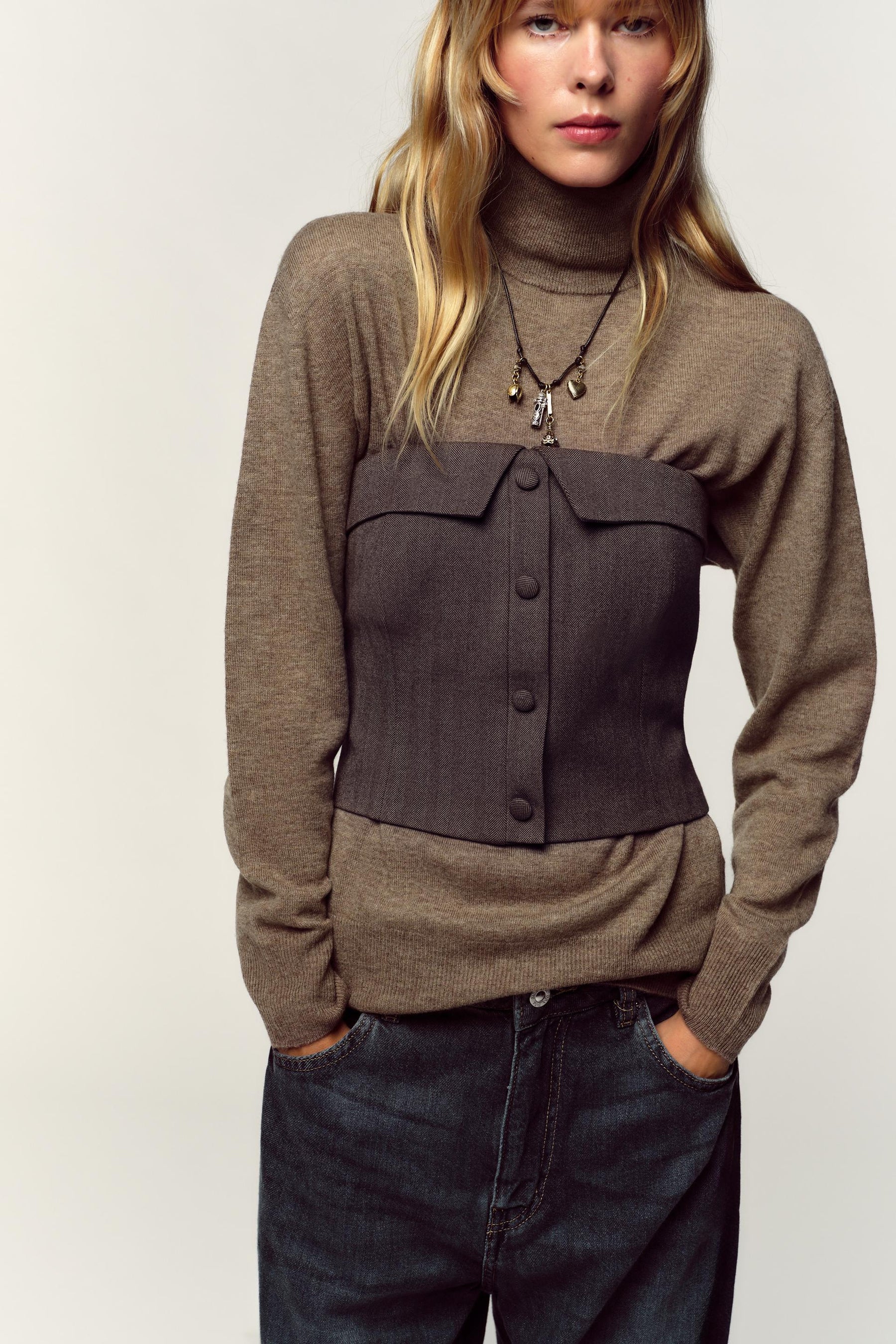 Bustier-Top im Korsett-Stil