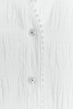 Bluse mit Spitzenbesatz