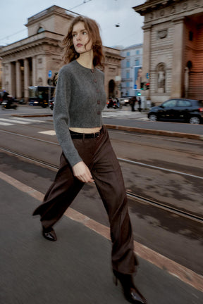 GERADE HOSE MIT GÜRTEL