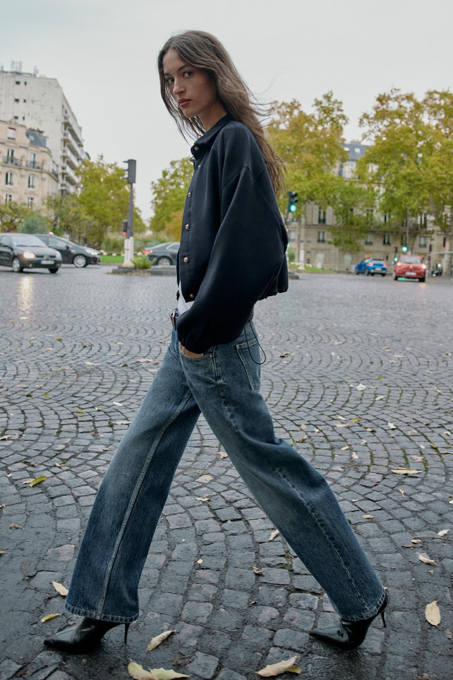 SHORT BALLOON BOMBER JACKET - Image 3