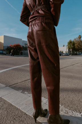 Elastischer Bund aus Kunstleder