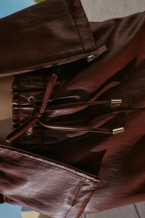 Elastischer Bund aus Kunstleder