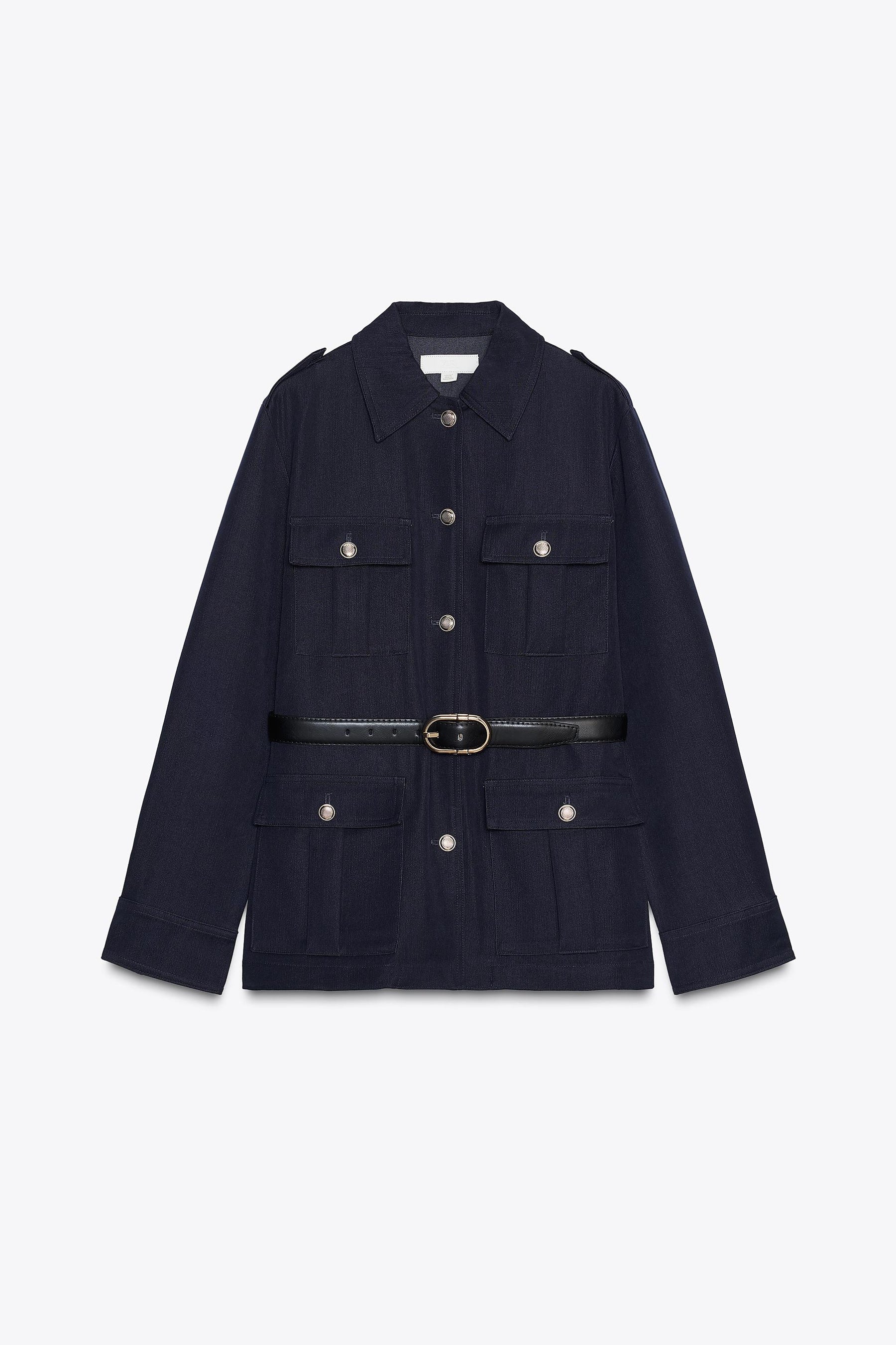 GÜRTELJACKE MIT TASCHEN