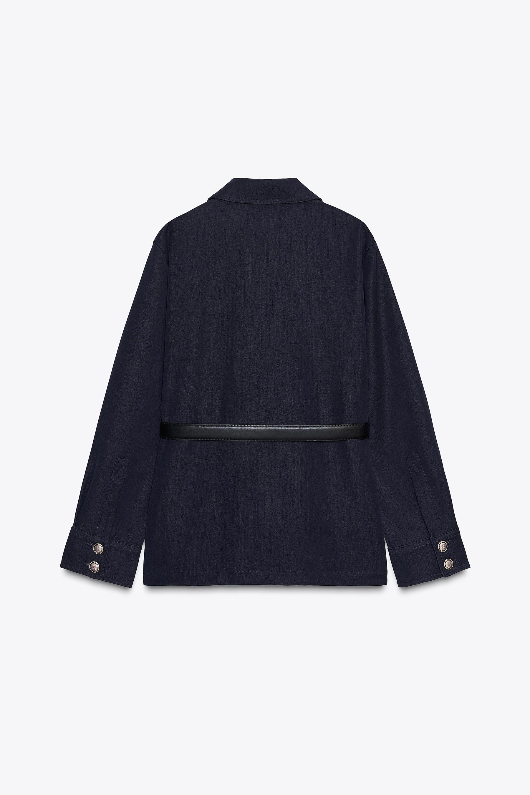 GÜRTELJACKE MIT TASCHEN