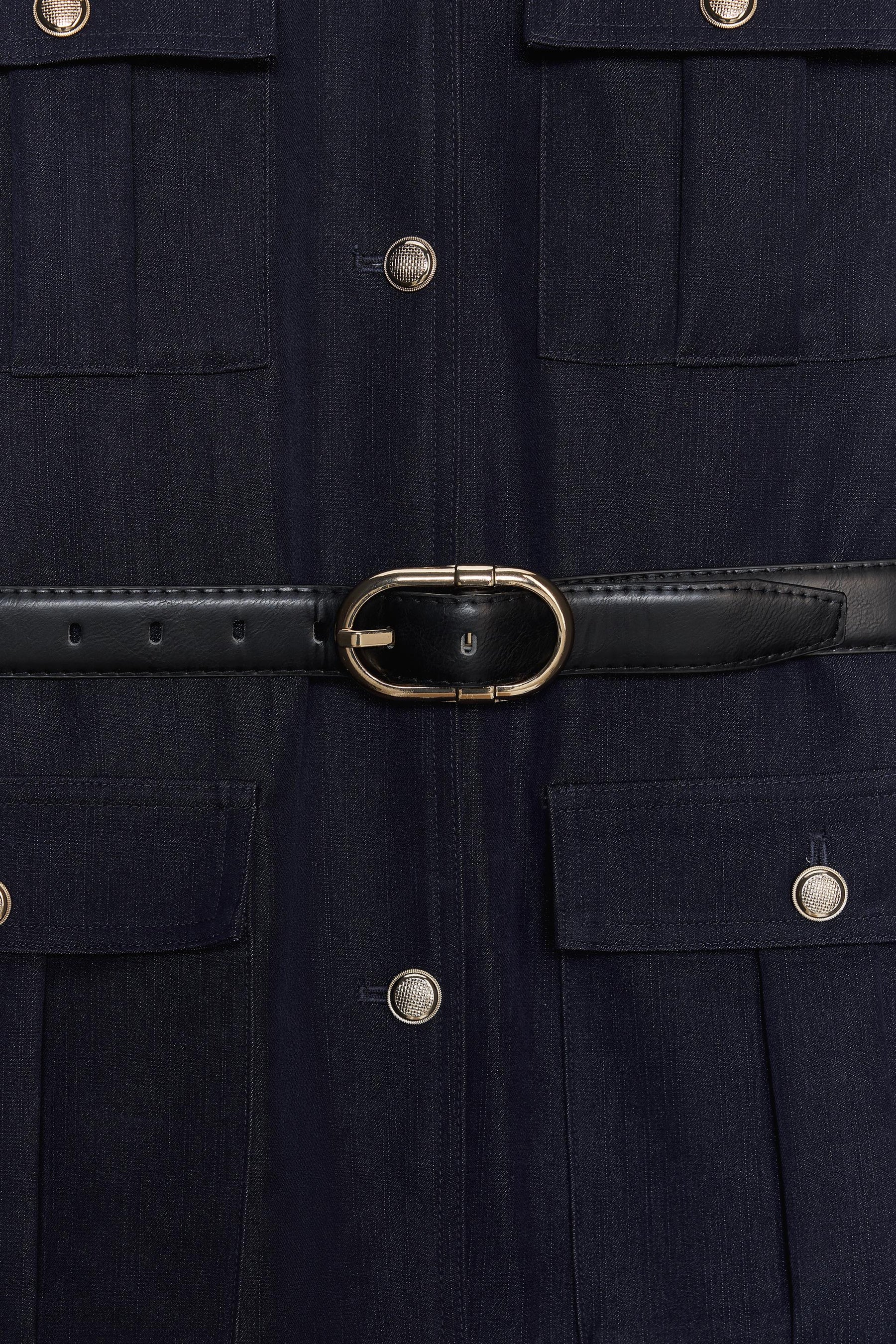 GÜRTELJACKE MIT TASCHEN