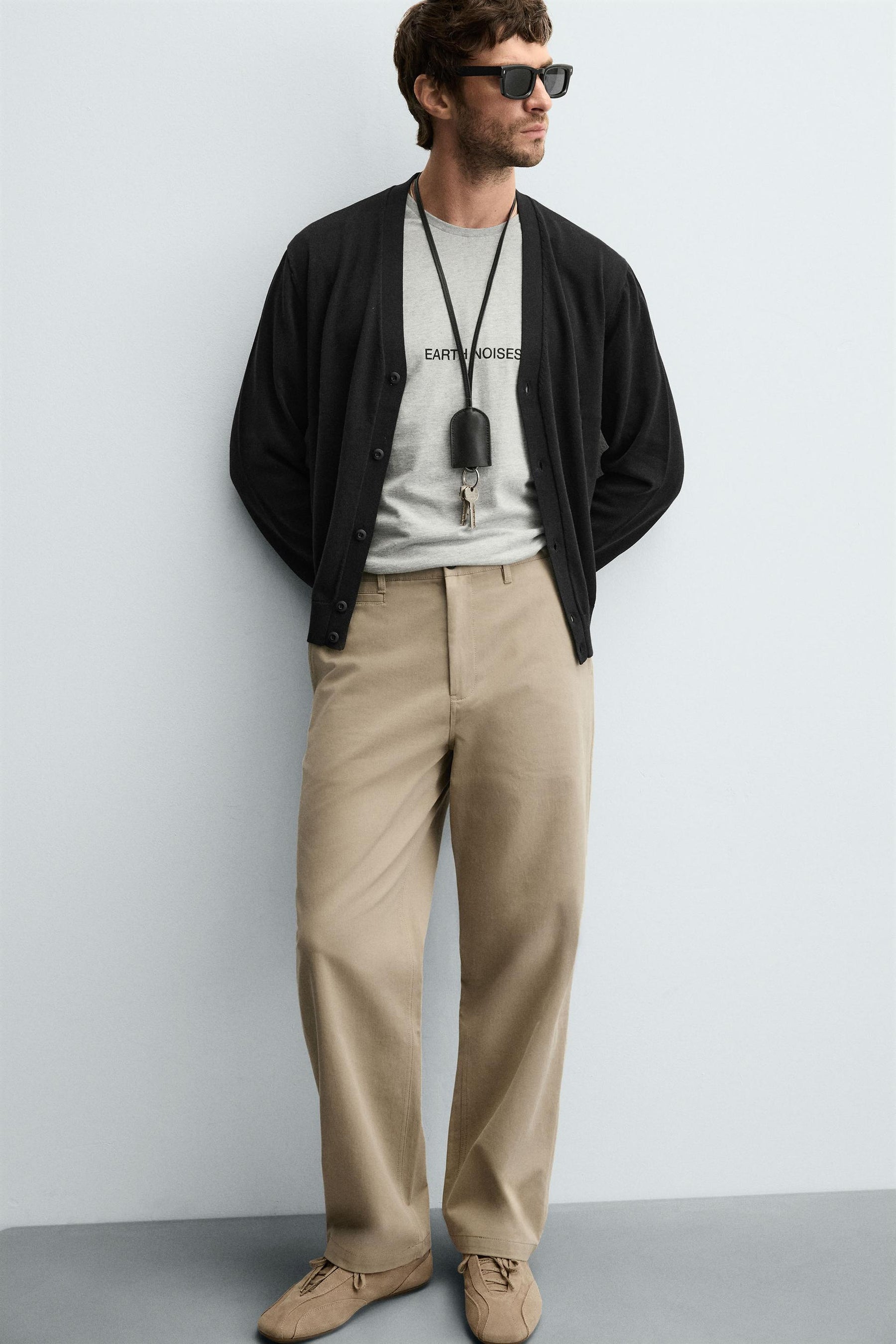STRAIGHT-LEG CHINO TROUSERS - Image 6