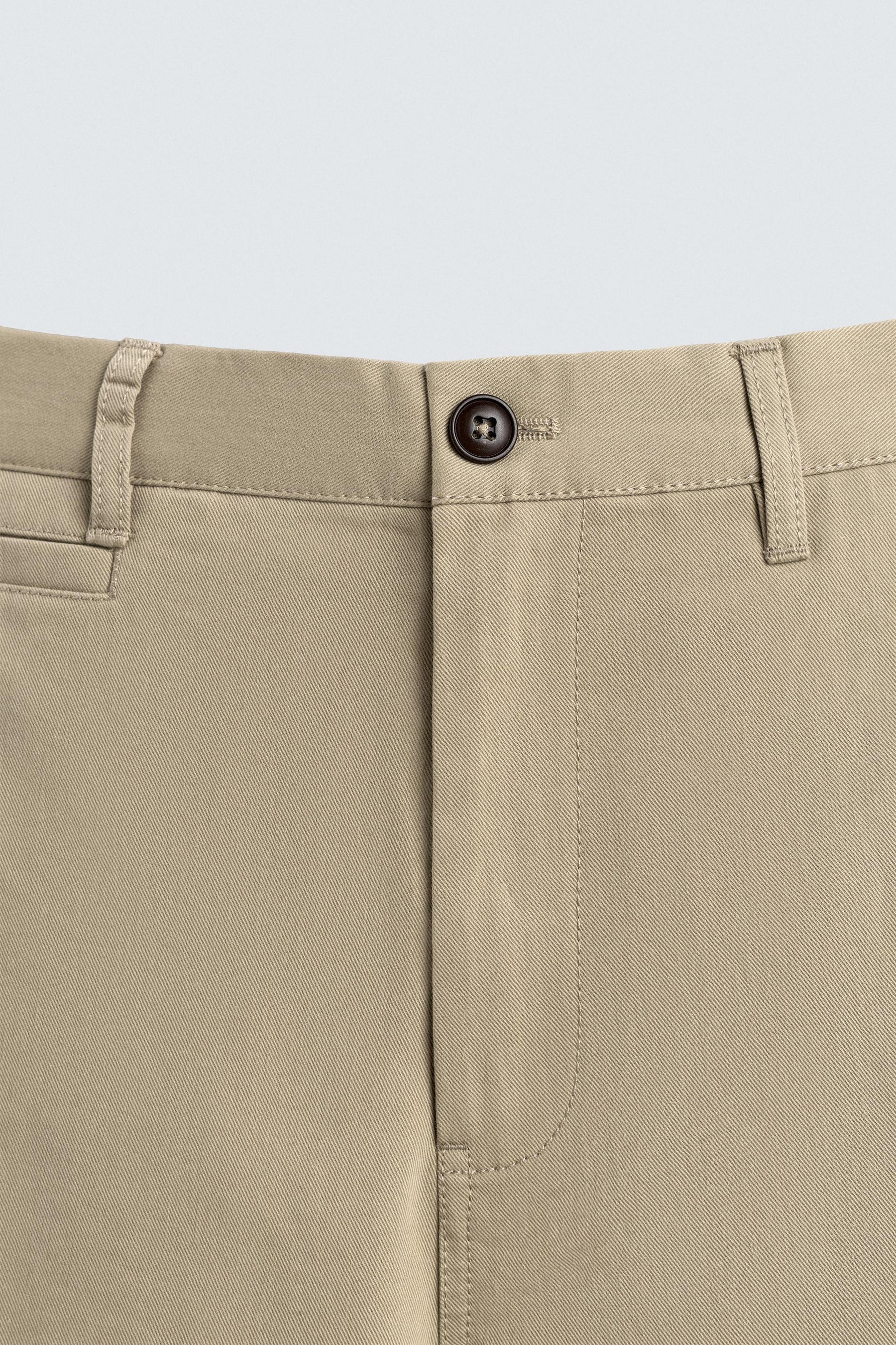 STRAIGHT-LEG CHINO TROUSERS - Image 9