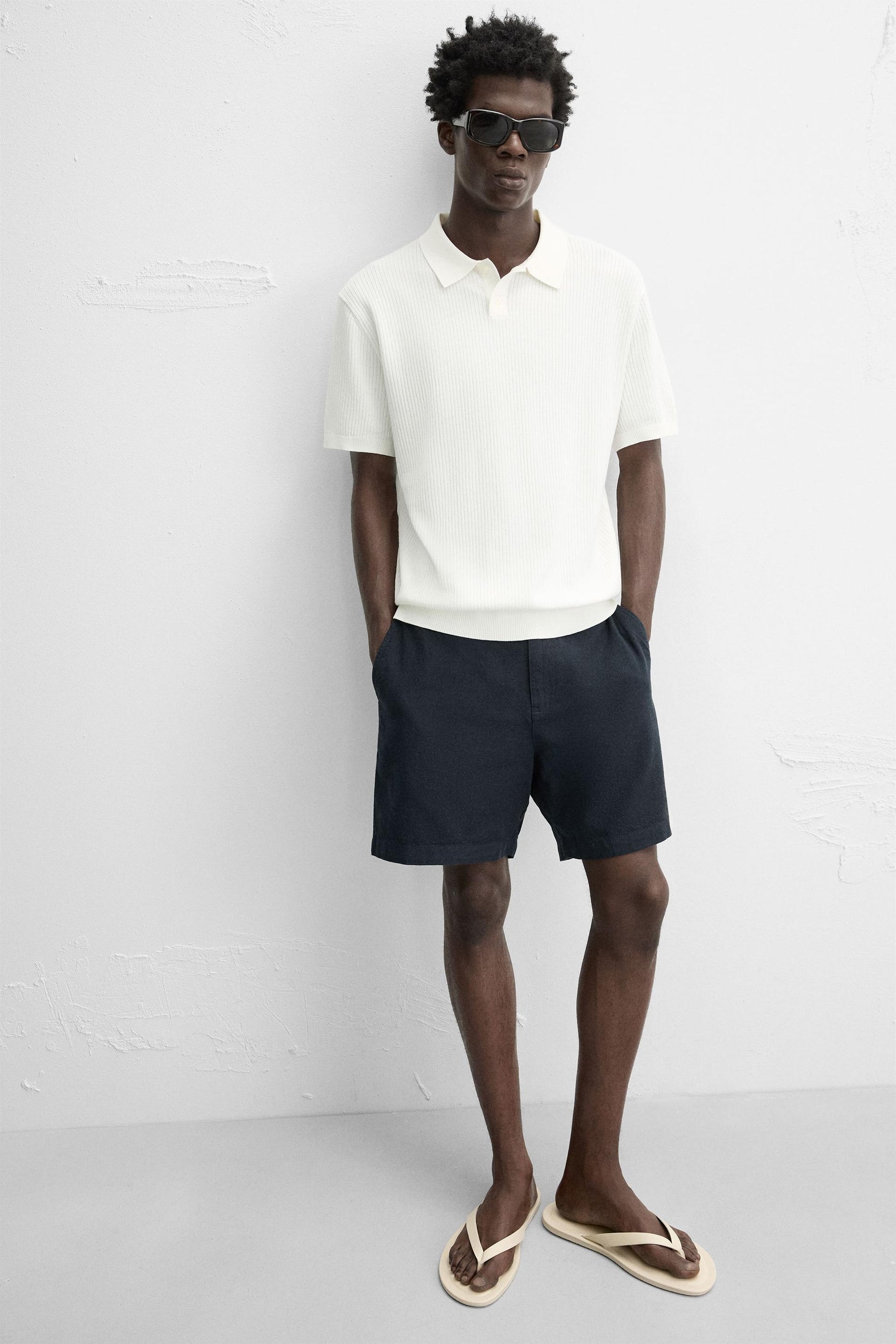 COTTON/LINEN BERMUDA SHORTS - Image 5