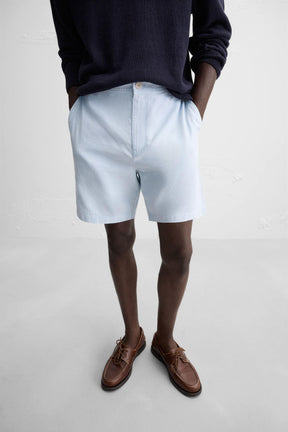 COTTON/LINEN BERMUDA SHORTS - Image 5