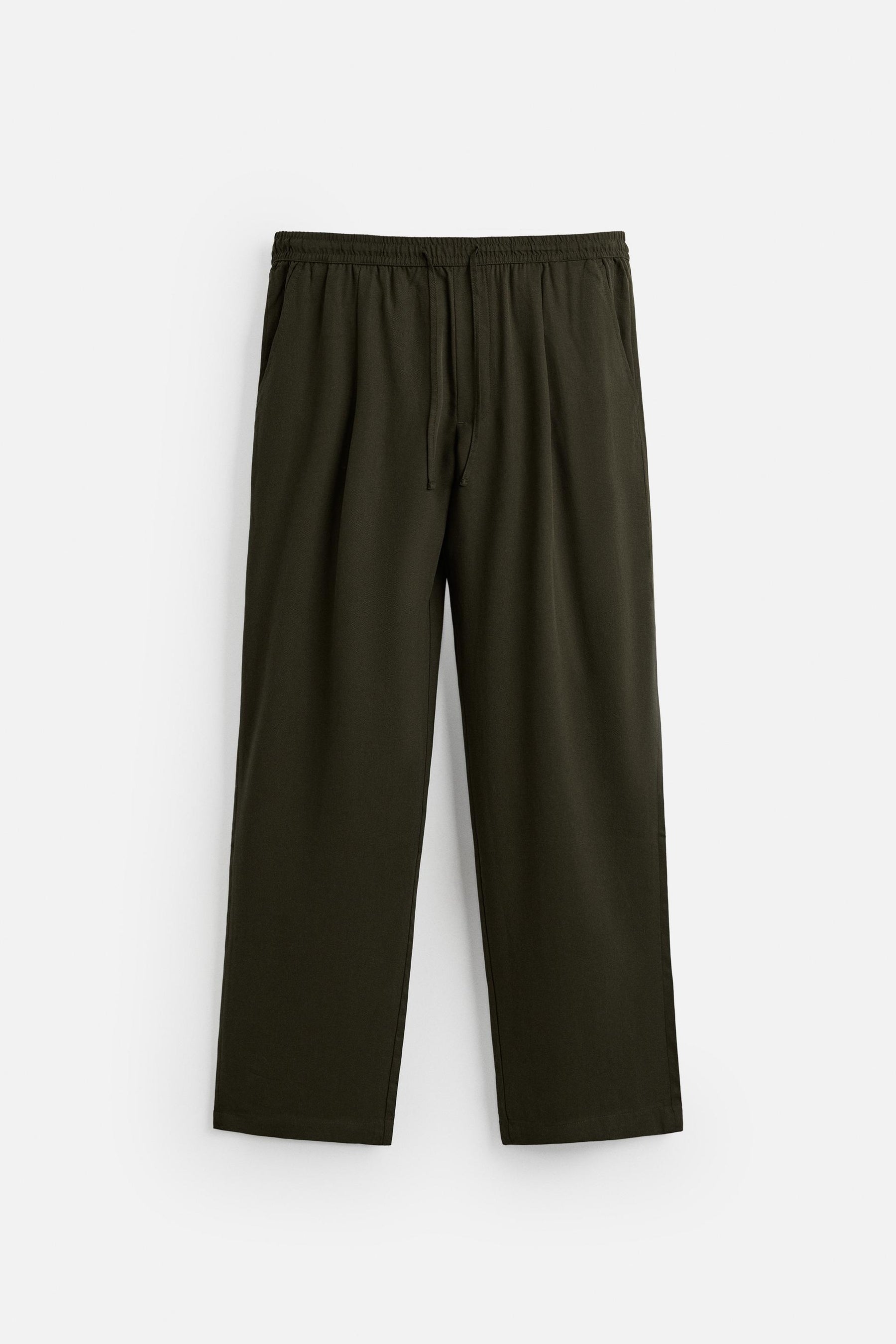 RELAXED FIT LYOCELL TROUSERS - Image 6