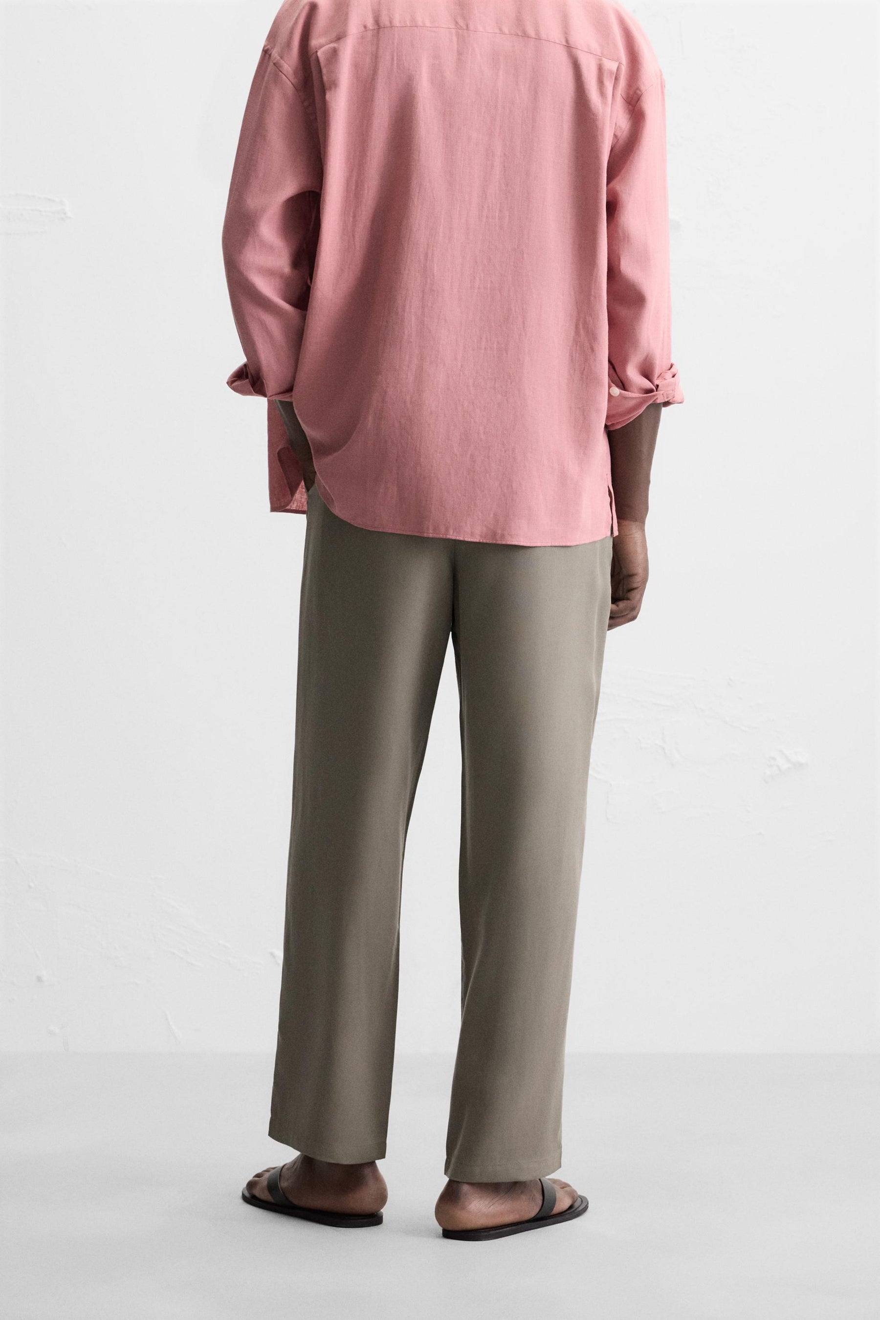 RELAXED FIT FLOWING TROUSERS - Image 3