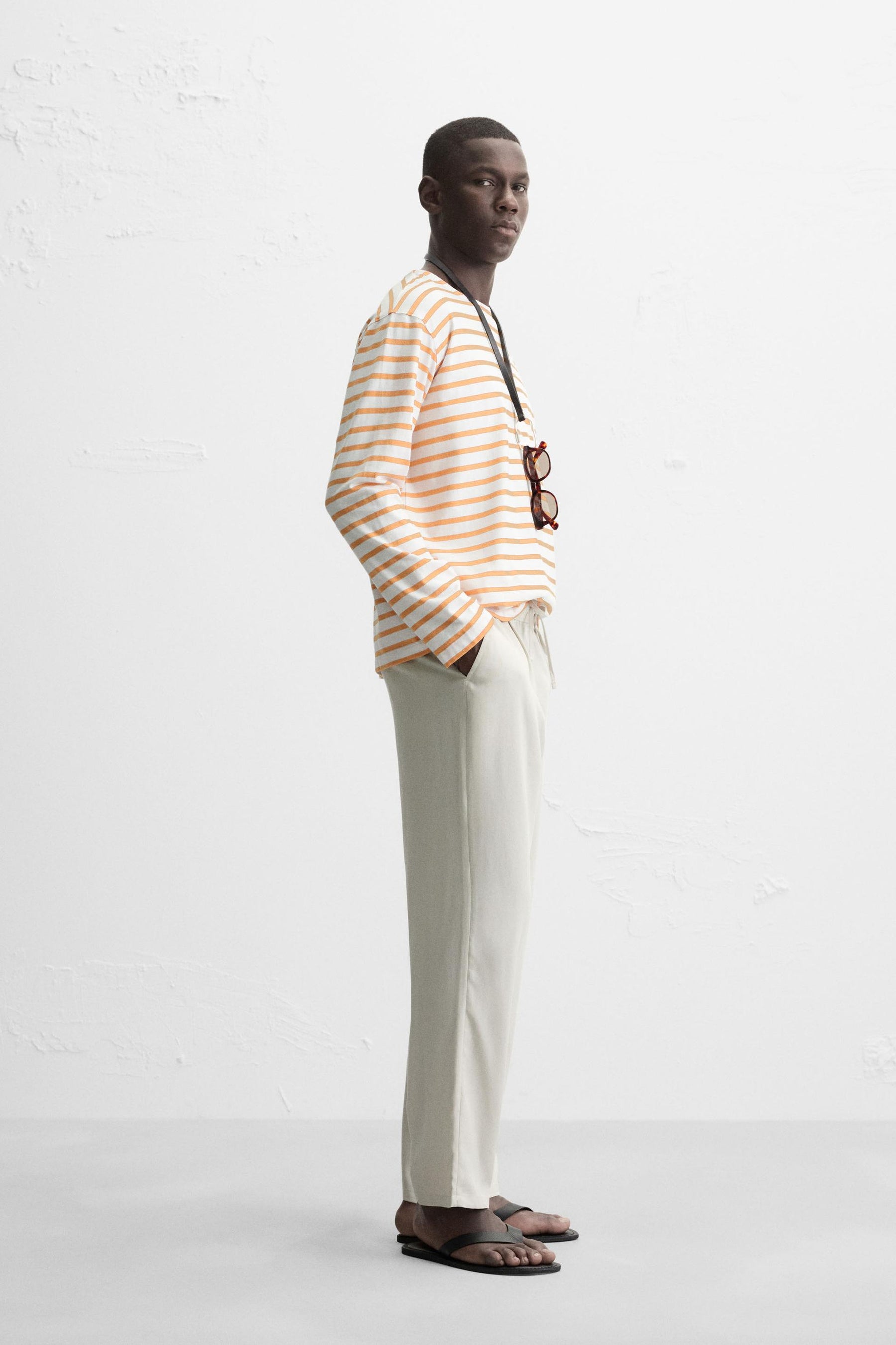 RELAXED FIT FLOWING TROUSERS - Image 4