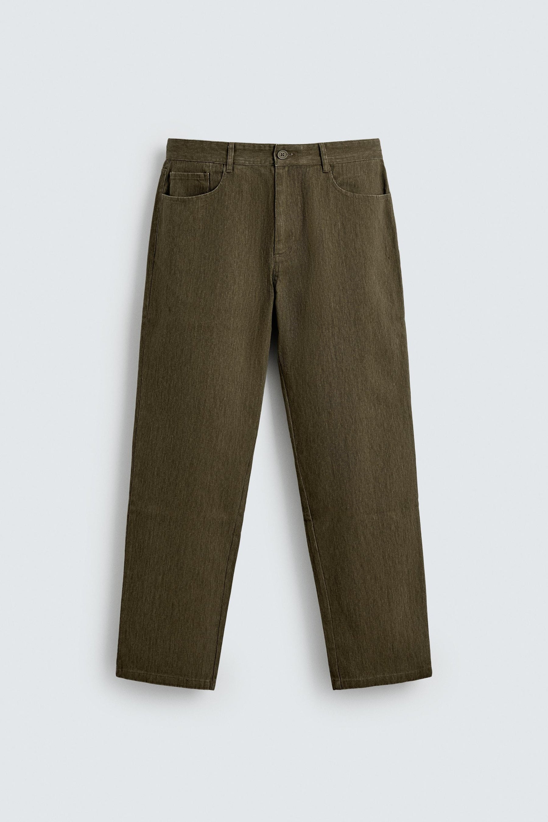 TEXTURED COTTON TROUSERS - Image 6