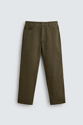 TEXTURED COTTON TROUSERS - Image 6