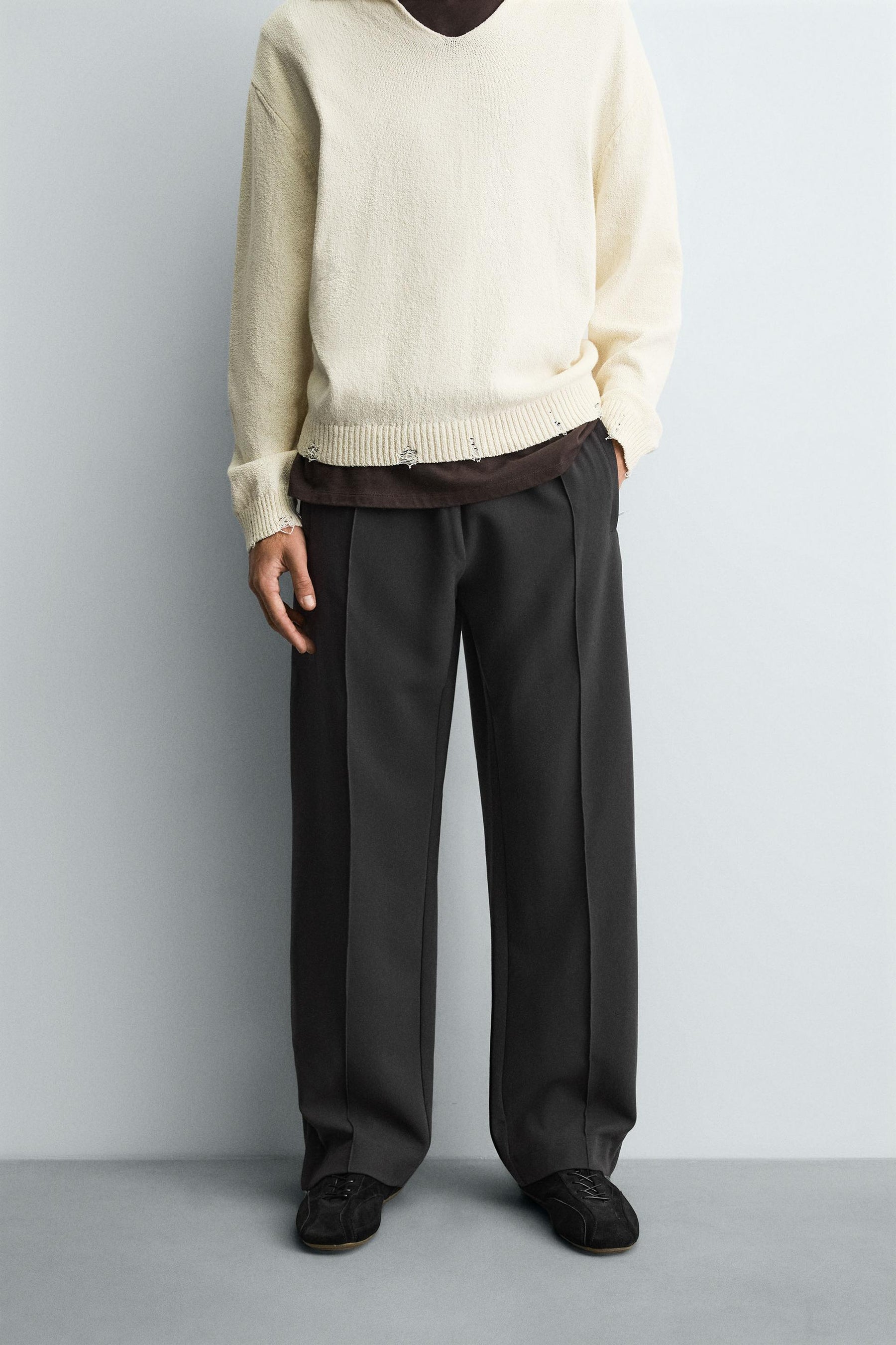 FLOWING TROUSERS WITH ZIPS - Image 2