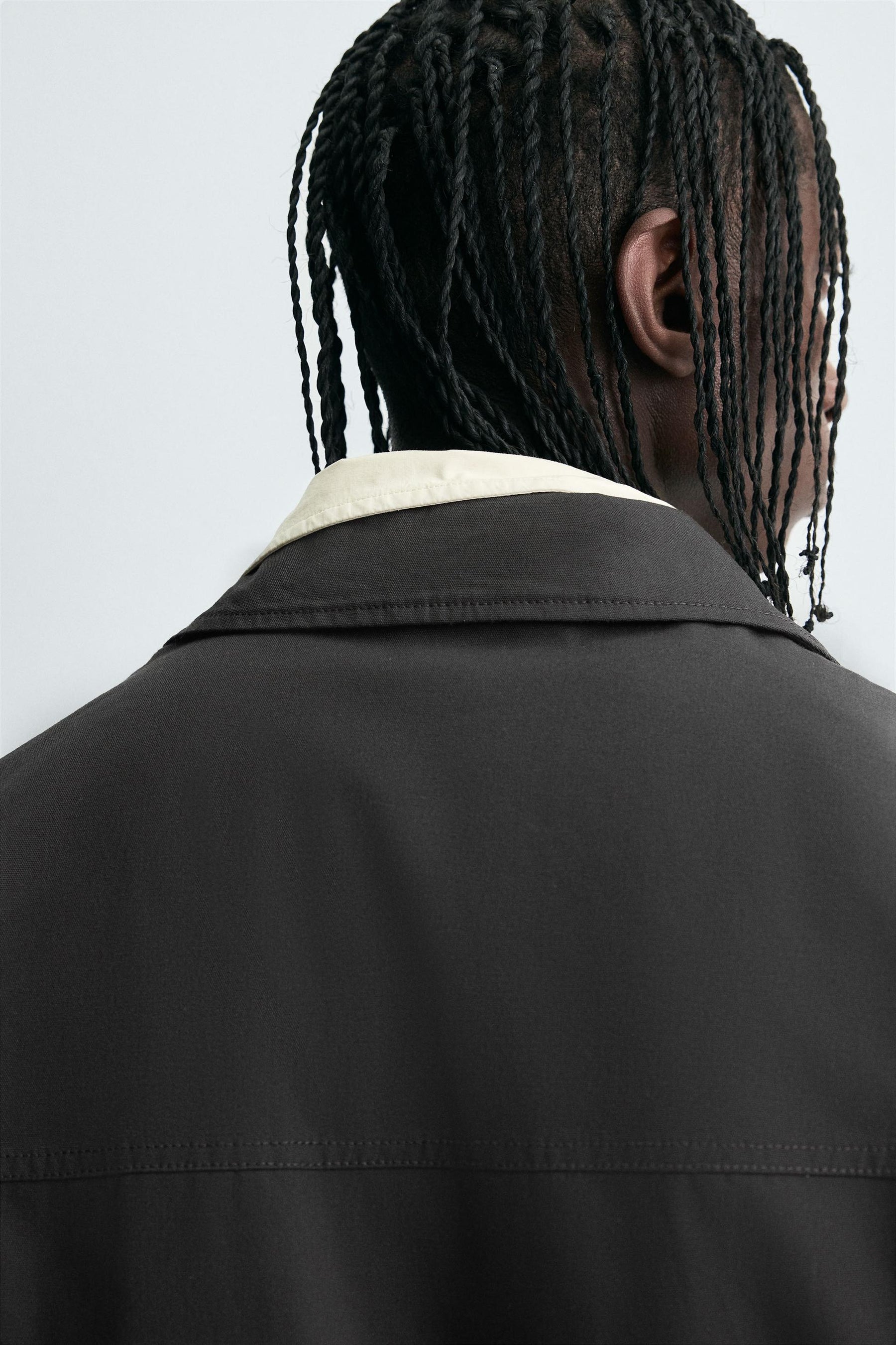 TEXTURED CROPPED FIT OVERSHIRT - Image 7