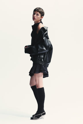 BOMBER AUS KUNSTLEDER