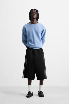 TECHNICAL STRIPE BERMUDA SHORTS - Image 1