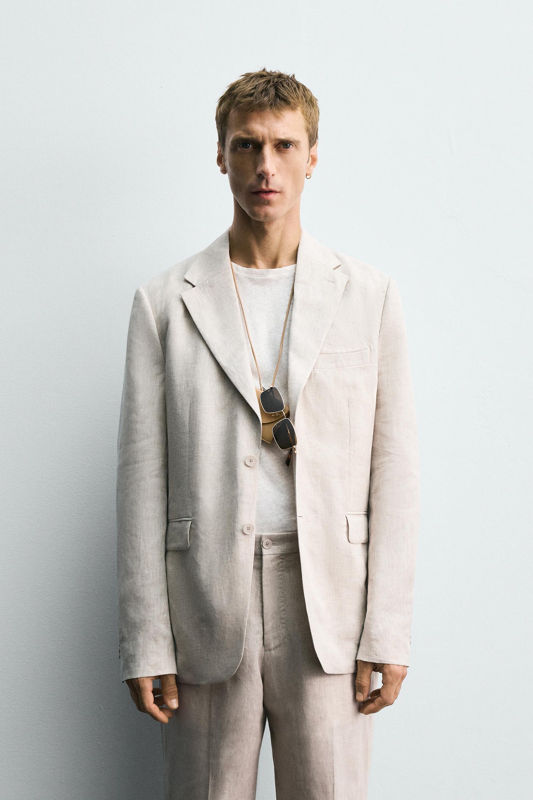 100% LINEN SUIT BLAZER - Image 2