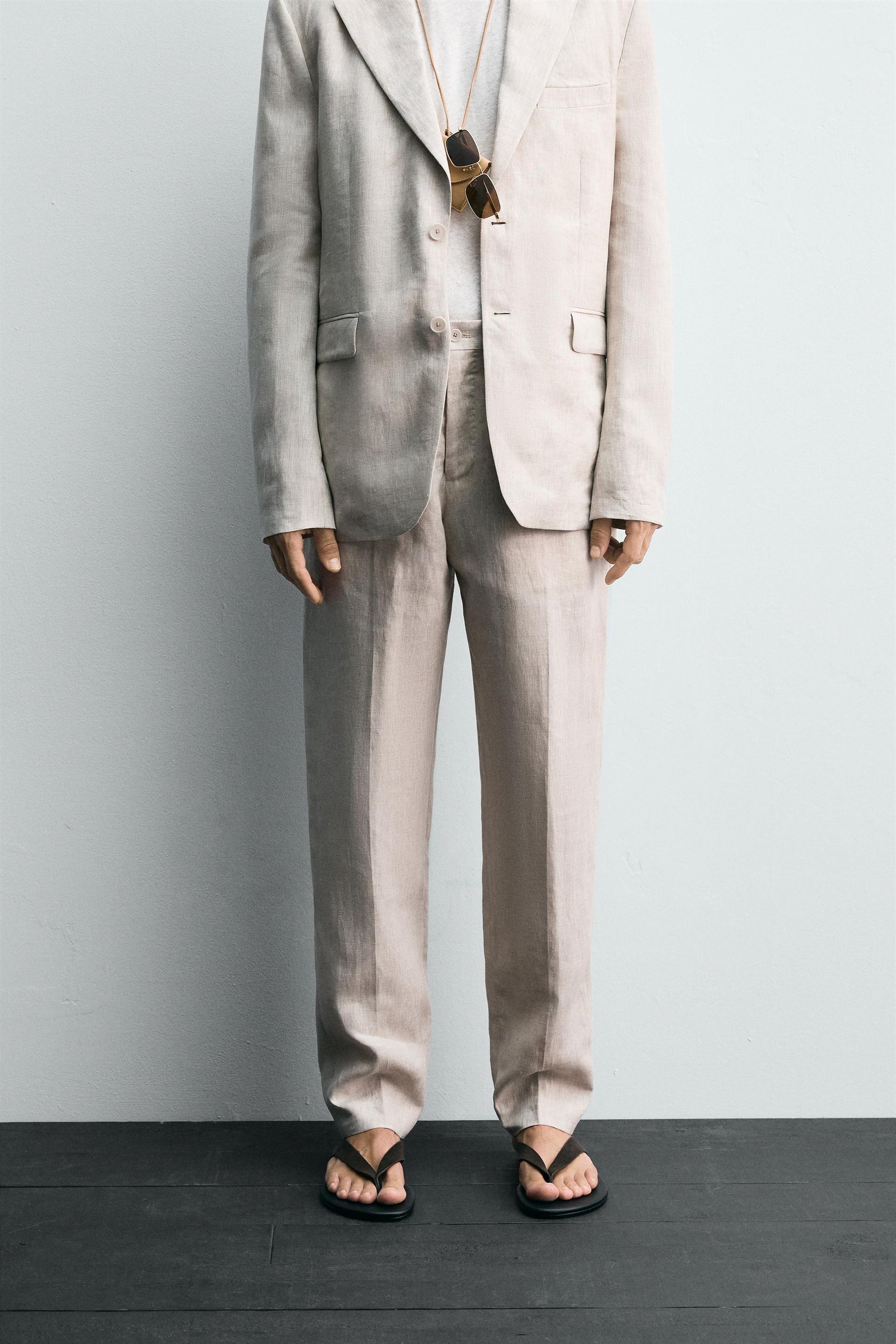 100% LINEN SUIT TROUSERS - Image 2